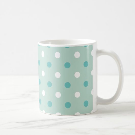 Mug Points bleus verts (Droite)
