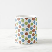 Mug Points bleus, verts et Brown (Centre)
