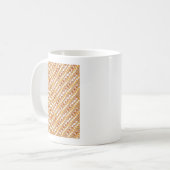 Mug POINTS Brown d'or des RAYURES d'or n. CADEAUX (Devant gauche)