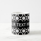 Mug Points & Carrés / noir blanc + vos idées (Centre)