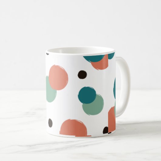 Mug Points colorés esthétiques (Devant droit)