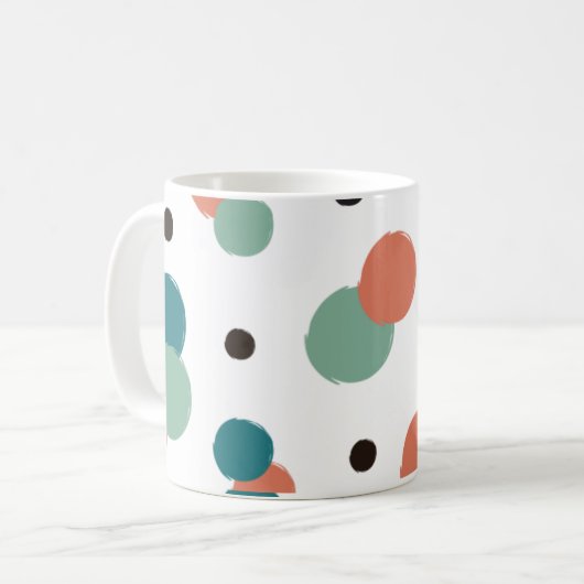 Mug Points colorés esthétiques (Devant gauche)