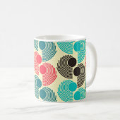 Mug Points colorés : motif abstrait sans soudure. (Devant droit)