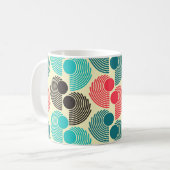 Mug Points colorés : motif abstrait sans soudure. (Devant gauche)
