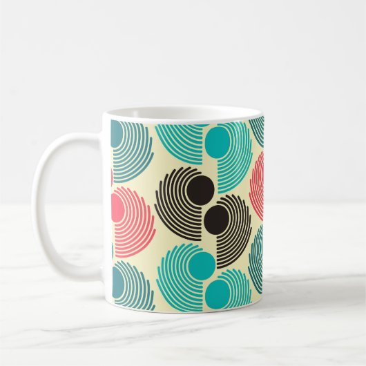 Mug Points colorés : motif abstrait sans soudure. (Gauche)