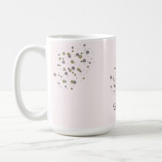 Mug Points Confetti Avec Nom (Gauche)