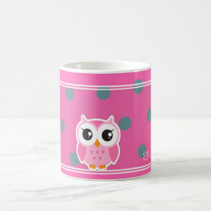 Mug Points Cool Tendance Personnalisés avec Chouette M