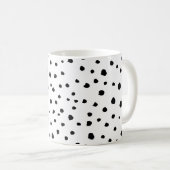 Mug Points dalmatiens, Points dalmatiens, Noir et Blan (Devant droit)