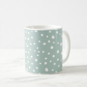Mug Points Dalmatiens verts, Points Dalmatiens, Pots D (Devant droit)
