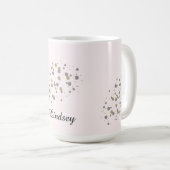 Mug Points de confettis avec nom (Devant droit)
