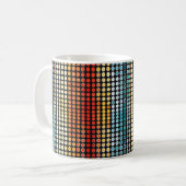 Mug Points de couleur rétro (Devant gauche)