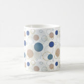 Mug Points de couleur sable et bleu de plage (Centre)
