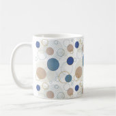 Mug Points de couleur sable et bleu de plage (Gauche)