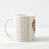 Mug Points de crème rayures premier café grains de cœu (Gauche)