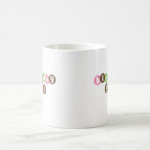Mug Points de fille d'anniversaire personnalisés (Centre)