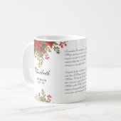 Mug Points de Noël Mariage catholique (Devant gauche)