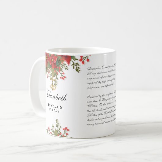 Mug Points de Noël Mariage catholique (Devant gauche)