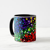 Mug Points de peinture à explosion couleur Cool modern (Devant gauche)
