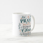 Mug Points de prière qui me dirigent vers le Christ Ci (Devant droit)