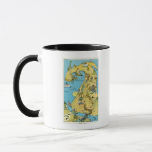 Mug Points d'intérêt sur Cape Cod