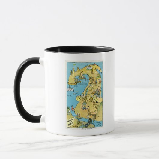 Mug Points d'intérêt sur Cape Cod (Gauche)