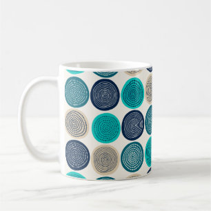 Mug Points du cercle scandinave Mandala Motif 1