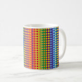 Mug Points et bandes arc-en-ciel (Devant droit)
