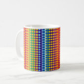 Mug Points et bandes arc-en-ciel (Devant gauche)