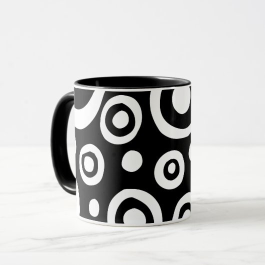 Mug Points et cercles (Devant gauche)