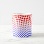 Mug Points et rayures rouges et bleus (Centre)