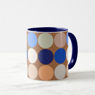 Mug Points géants du milieu du siècle, Taupe Tan, Beig