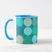 Mug Points géants du milieu du siècle, Turquoise, Aqua (Gauche)