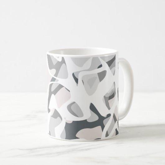 Mug Points gris clair motif Abstrait tacheté (Devant droit)