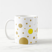 Mug Points jaunes sarcelle or aléatoires (Gauche)
