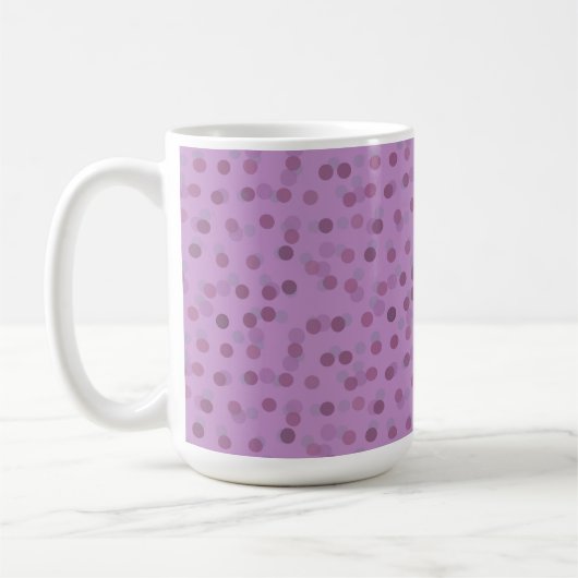 Mug Points lilas, violet et violet (Gauche)