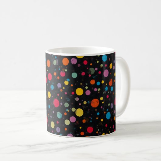 Mug Points multicolores brillants (Devant droit)