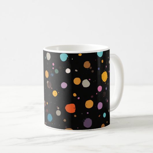 Mug Points multicolores brillants (Devant droit)