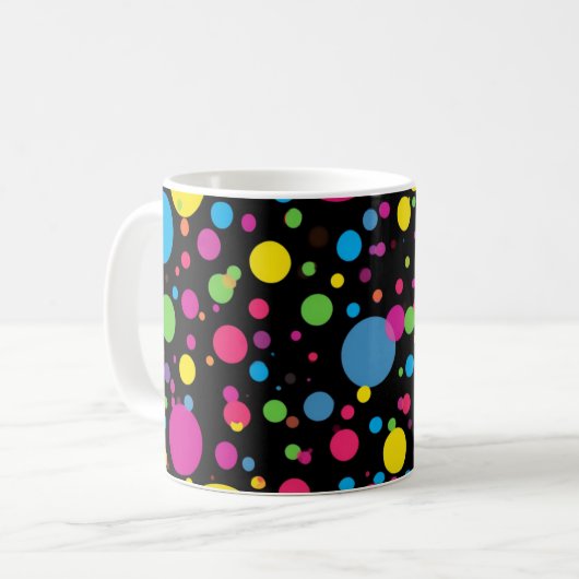 Mug Points multicolores brillants (Devant gauche)