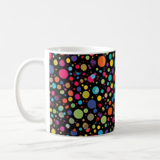 Mug Points multicolores vifs (Gauche)