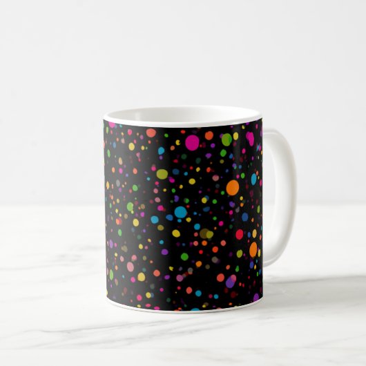 Mug Points multicolores vifs (Devant droit)