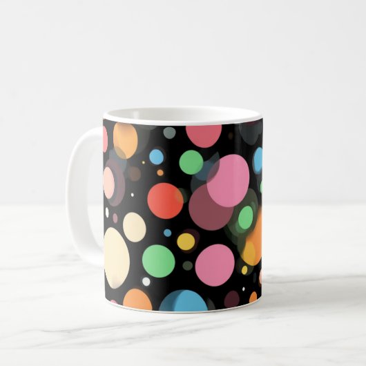 Mug Points multicolores vifs (Devant gauche)