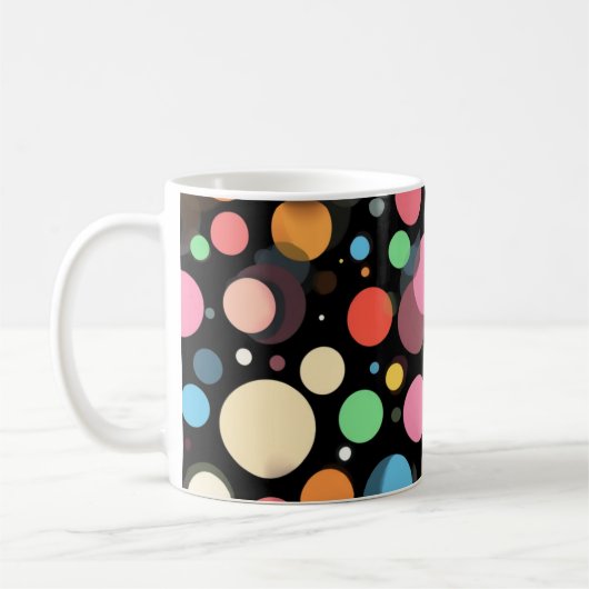 Mug Points multicolores vifs (Gauche)