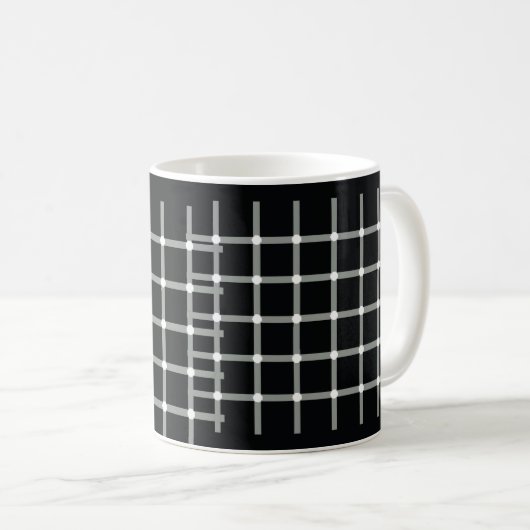 Mug Points noirs clignotants - Illusion optique (Devant droit)