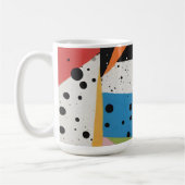 Mug Points noirs en papier collage (Gauche)
