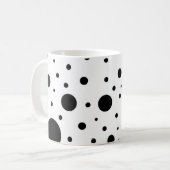 Mug Points noirs et blancs aléatoires (Devant gauche)