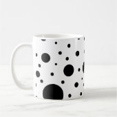 Mug Points noirs et blancs aléatoires (Gauche)