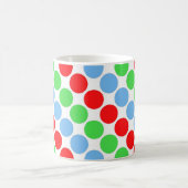 Mug Points noirs et blancs rétro années soixante multi (Centre)