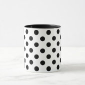 Mug Points noirs sur fond blanc (Centre)