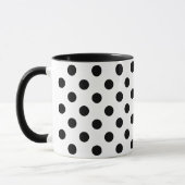 Mug Points noirs sur fond blanc (Gauche)
