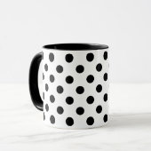 Mug Points noirs sur fond blanc (Devant gauche)